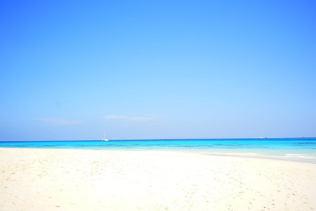 Tropical beach in Thailandの写真素材