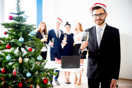 New year office partyの写真素材