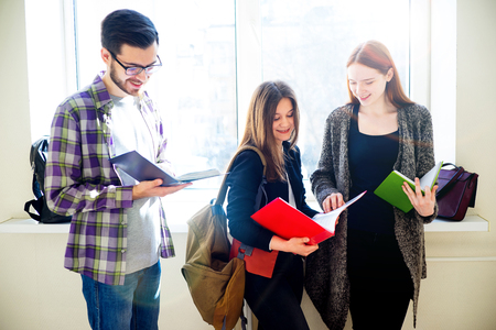 Group of college studentsの写真素材