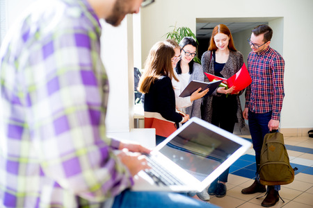 Group of college studentsの写真素材