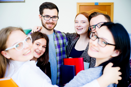 Group of college studentsの写真素材