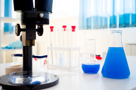 Laboratory equipment closeup
