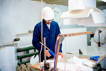 Modern factory personnelの写真素材