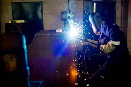 Welder at a factory