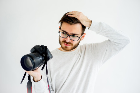 Photogtapher has a problemの写真素材