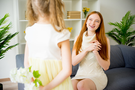 Mother and daughterの写真素材