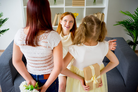 Birthday of a motherの写真素材