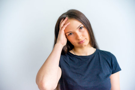 Girl showing emotions