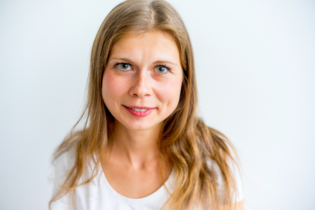 Woman showing emotionsの写真素材