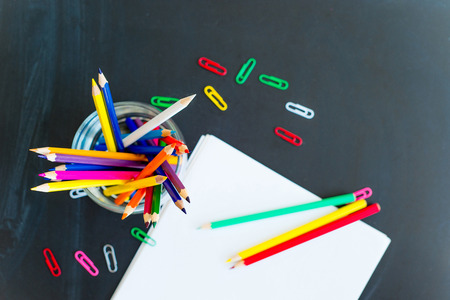 Several school itemsの写真素材