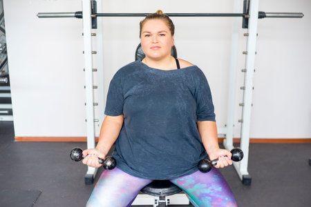 Fat girl in a gym