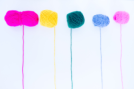 Several knitting accessoriesの写真素材