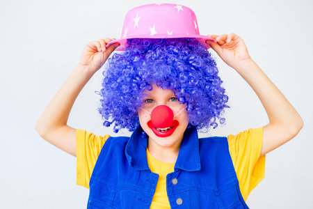 A portrait of a clown