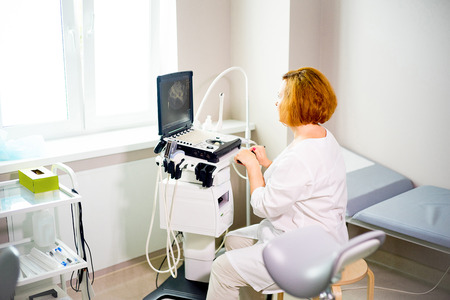 Doctor in a clinicの写真素材