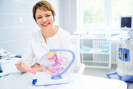 Doctor in a clinicの写真素材