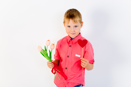 Kids Valentine dayの写真素材