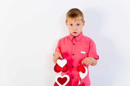 Kids Valentine dayの写真素材