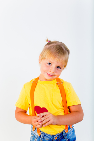 Kids Valentine dayの写真素材