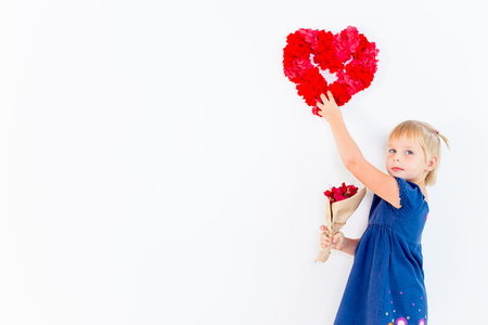 Kids Valentine dayの写真素材