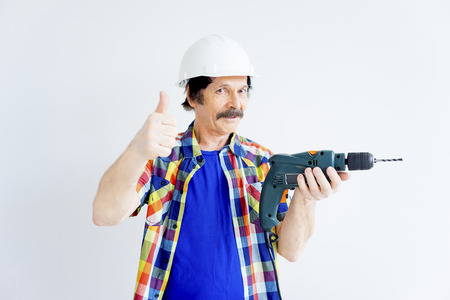 Guy with repair roolsの写真素材