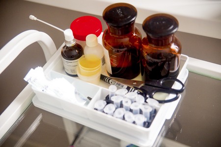 Laboratory in a clinicの写真素材
