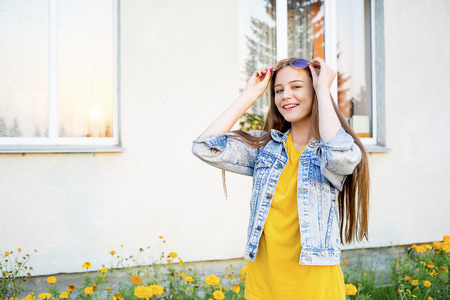 Teens having a partyの写真素材