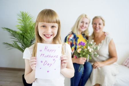 Happy mother dayの写真素材