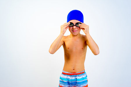 Boy on a beachの写真素材