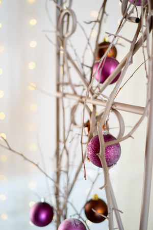 Beautiful christmas interiorの写真素材