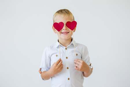 Kids Valentine dayの写真素材