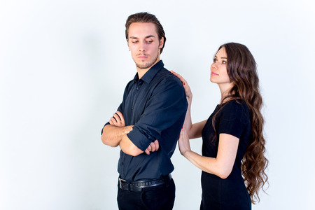 Lovestory in a studioの写真素材