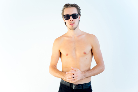 Handsome male modelの写真素材