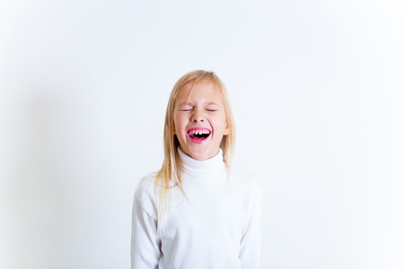 Kids emotional portraitの写真素材