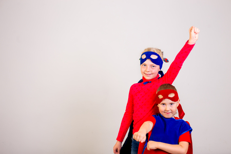 Superheroes kids friendsの写真素材