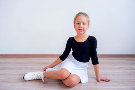 Girl on ice skates