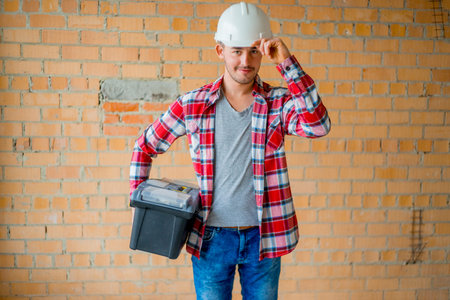Worker on a consruction site