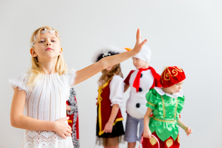 Kids costume partyの写真素材