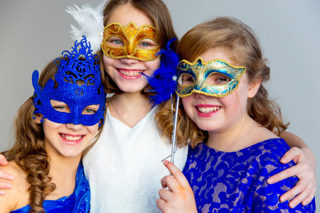 Girl masquerade partyの写真素材