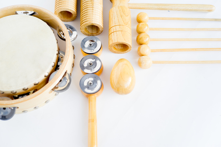 a group of musical instrumentsの写真素材