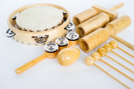a group of musical instrumentsの写真素材