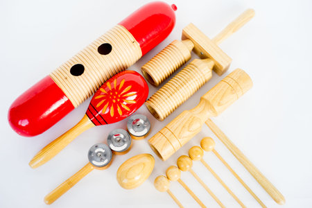 a group of musical instruments