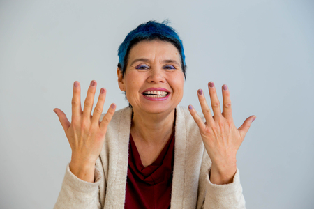 Senior people emotionsの写真素材