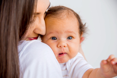 Newborn infant babyの写真素材