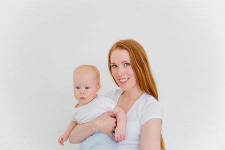 Mother with a babyの写真素材