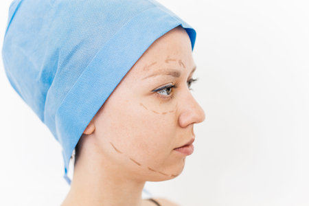 Plastic surgeon at work