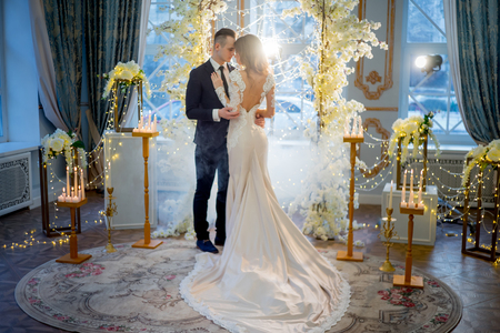 wedding in a luxurious interiorの写真素材