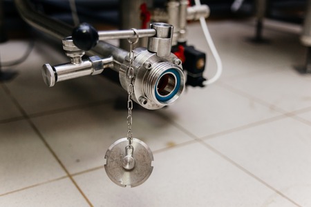 an image of a craft beer equipment at a breweryの写真素材