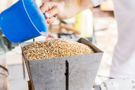 an image of a craft beer equipment at a breweryの写真素材