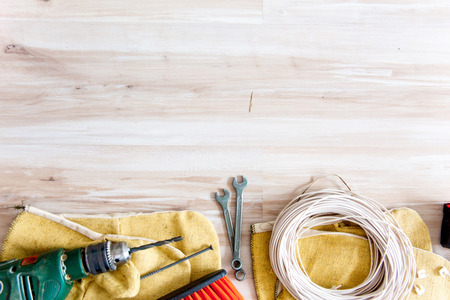 a set of construction tools or instrumentsの写真素材