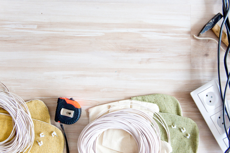 a set of construction tools or instrumentsの写真素材